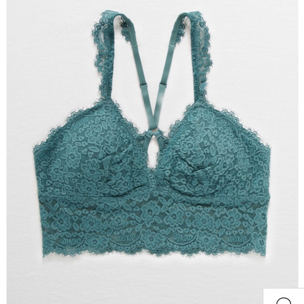Aerie Eyelash Lace Racerback Bralette - Picture 1 of 6
